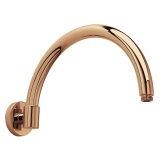 BC Designs Victrion Copper Arched Wall Mounted Shower Arm Cut Out